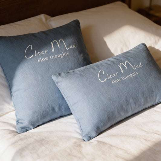 🩵 clear mind – Dekokissen