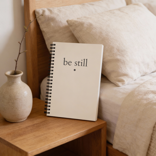 📝 be still – Spiral-Notizblock