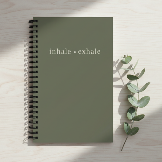 📝 inhale · exhale – Spiral-Notizblock