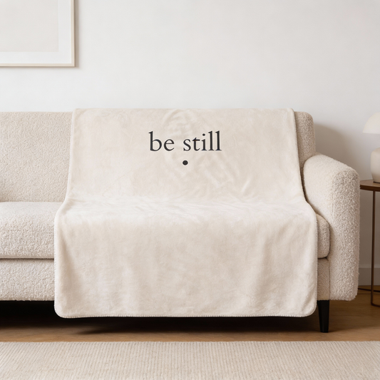 🕊️ be still – Sherpa-Decke