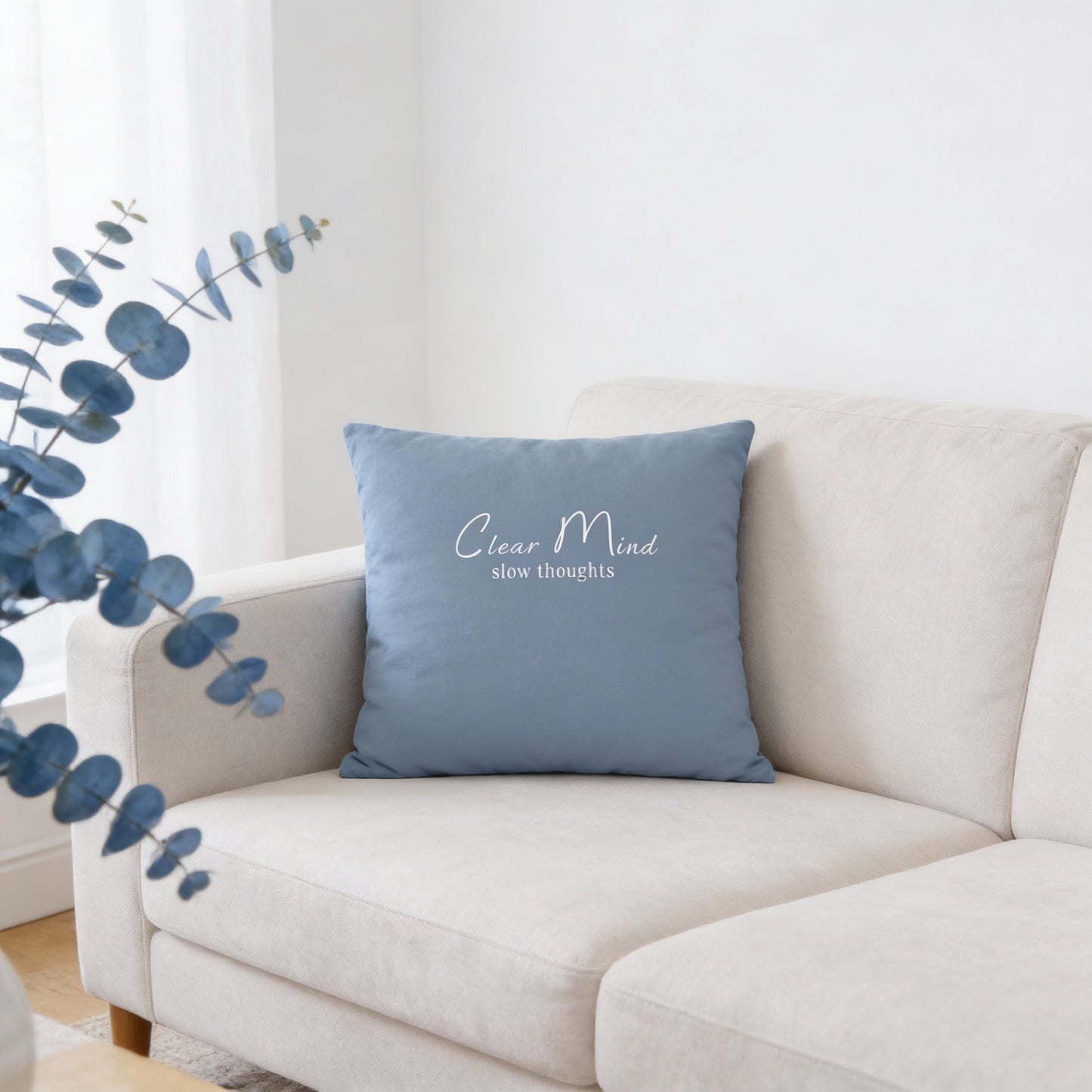 🩵 clear mind – Dekokissen