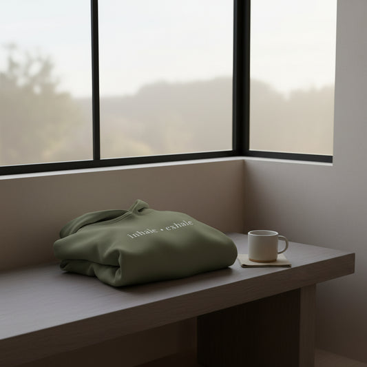 🌿 inhale · exhale – Oversized Hoodie