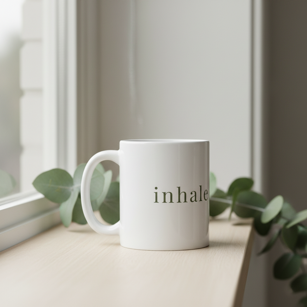 ☕ inhale · exhale – Tasse